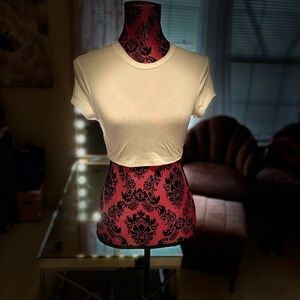 PrettyLittleThing short sleeve crop shirt